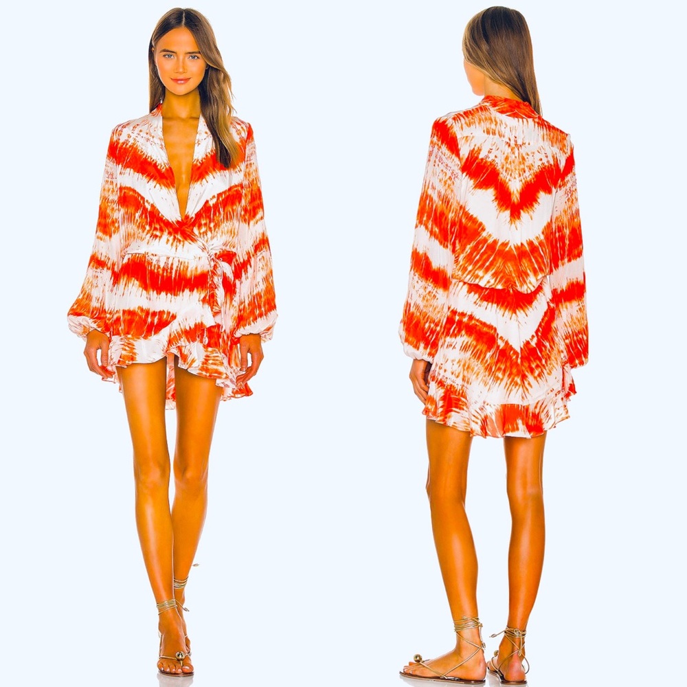 Rococo Sand Ilios Short Dress Orange Women’s